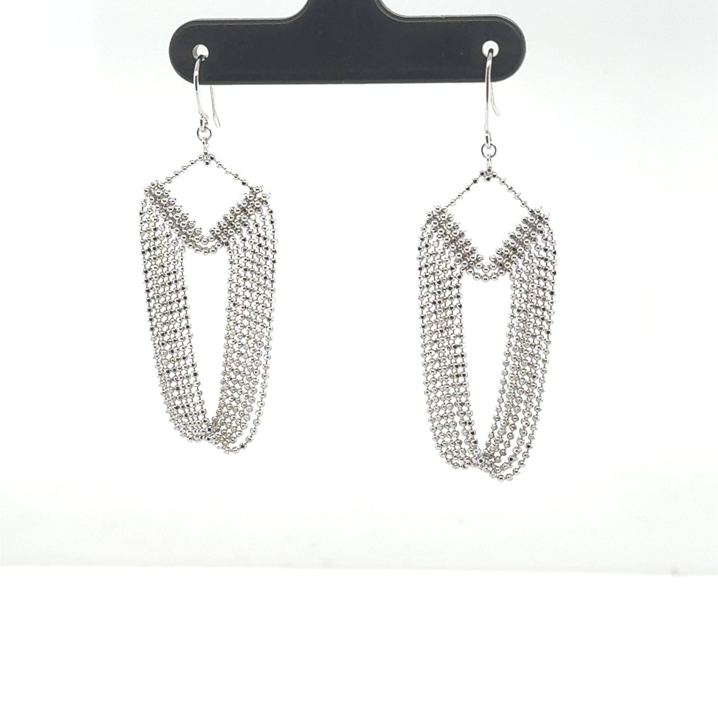 White gold earring