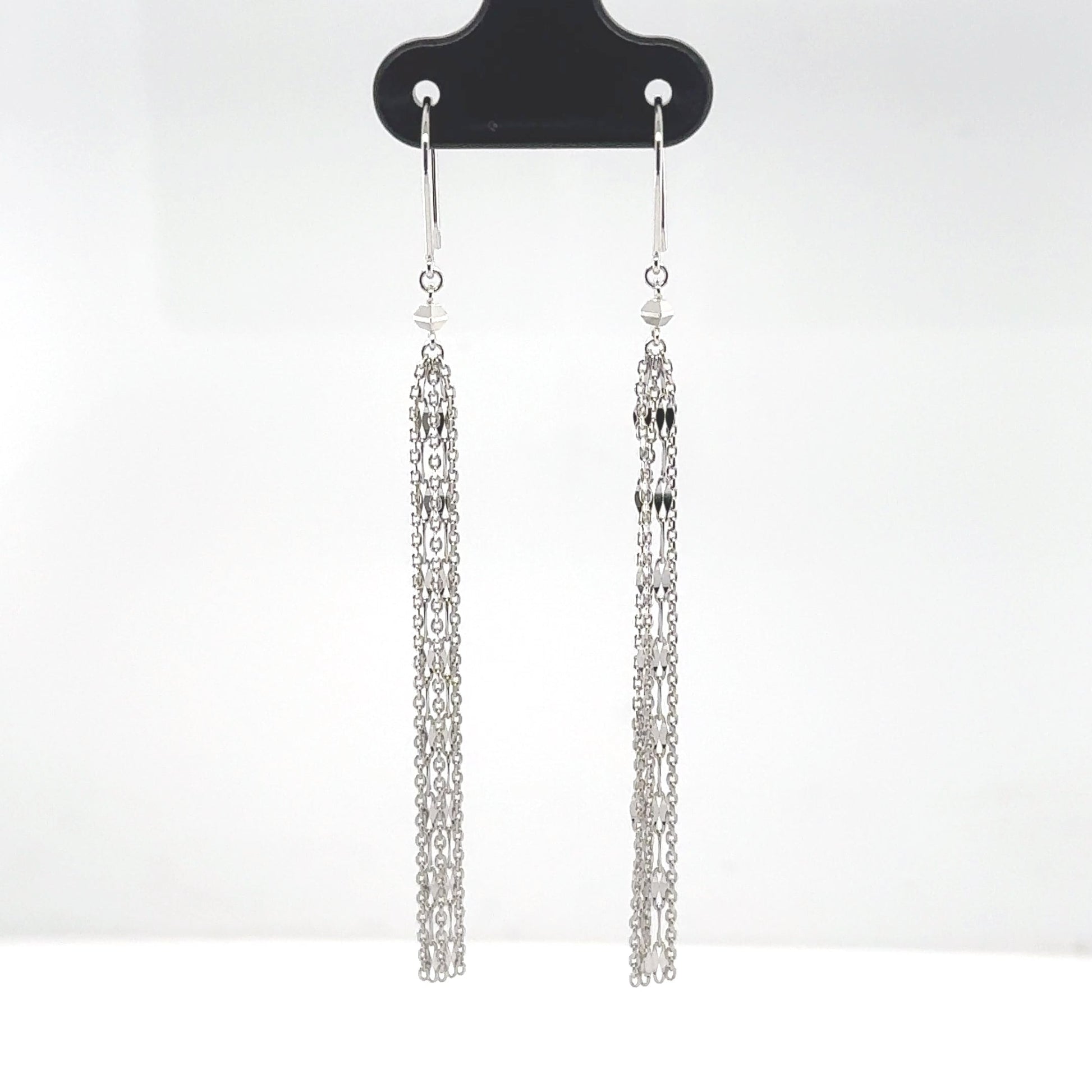 White gold earring