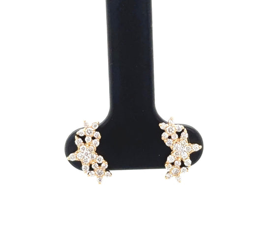 White gold earring