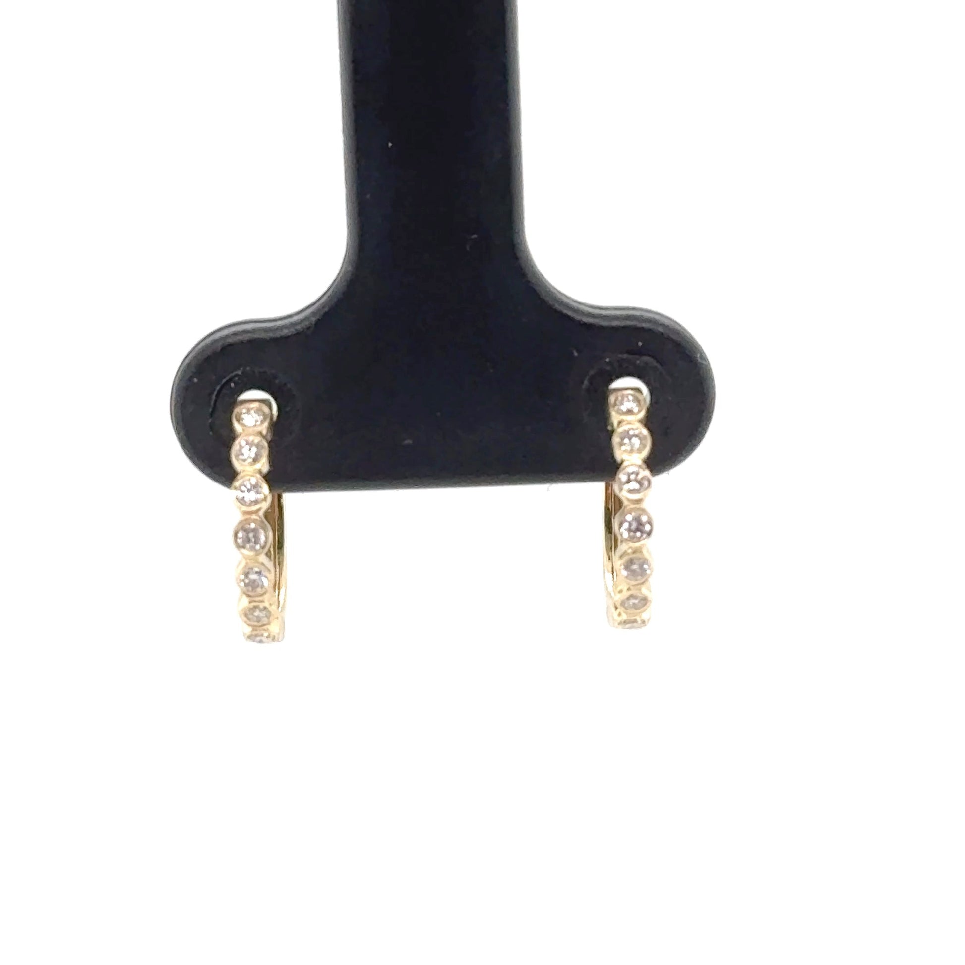 White gold earring