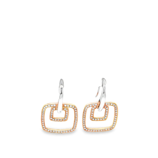 Rose Gold-Diamond-Earrings