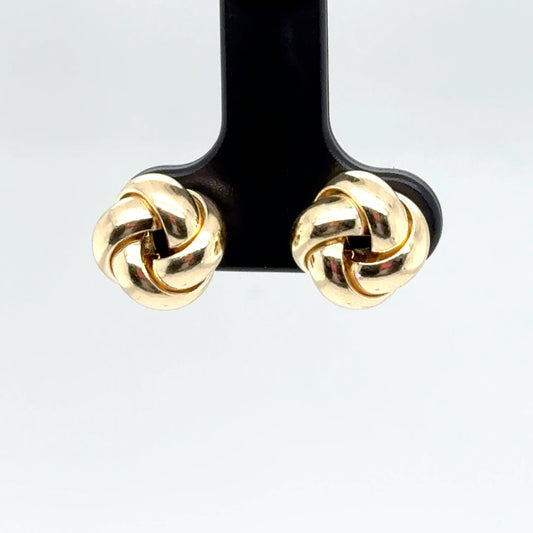 18K 10mm Love Knot Studs